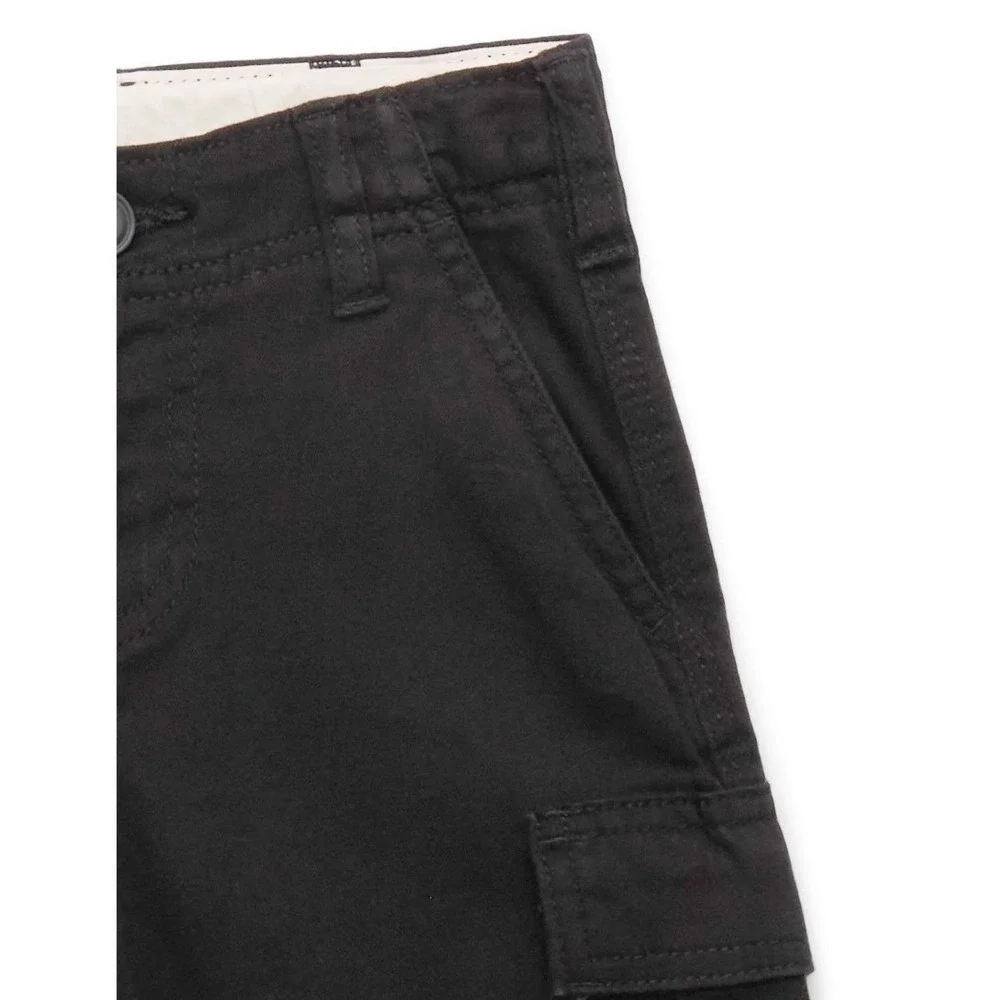Wonder Nation Boys‎ Black Cargo Shorts Size 6 New Twill Utility School Uniform